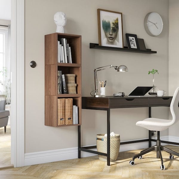 Ikea EKET - Wall-mounted cabinet combination, walnut effect, 70x25x105 cm