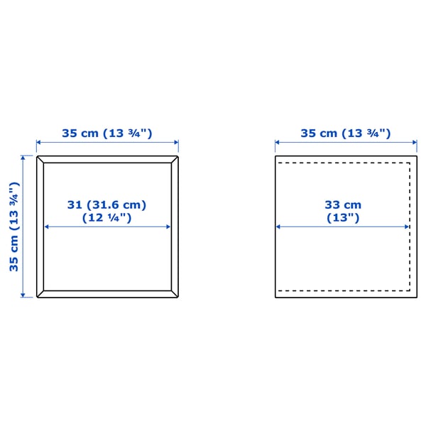 EKET wall-mounted cabinet combination, white stained oak effect/white, 105x35x70 cm