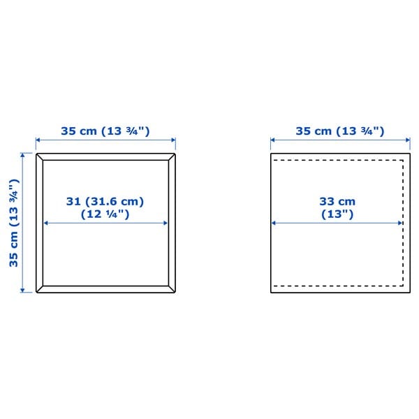 Ikea EKET - Wall-mounted cabinet combination, dark grey/walnut, 140x35x53 cm