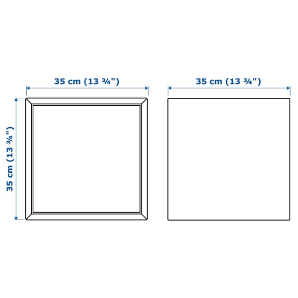 EKET wall-mounted cabinet combination, dark grey, 35x35x35 cm