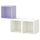 EKET wall-mounted cabinet combination, pale lilac/white, 105x35x70 cm