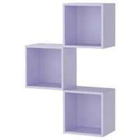 EKET wall-mounted cabinet combination, pale lilac, 70x25x105 cm