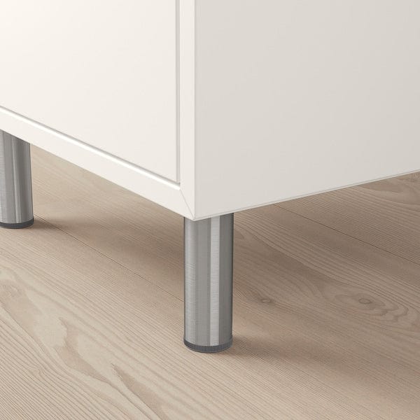 Ikea EKET - Leg, metal/silver-colour, 10 cm