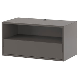 EKET media shelf, dark grey, 70x35x35 cm