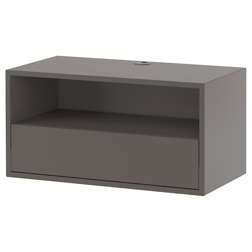 EKET - Media shelf, dark grey, 70x35x35 cm