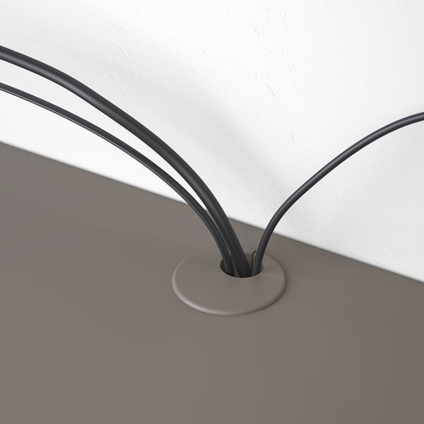 EKET media shelf, dark grey, 70x35x35 cm