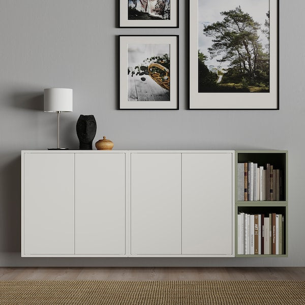 EKET - Cabinet w 2 doors and 1 shelf, white, 70x35x70 cm