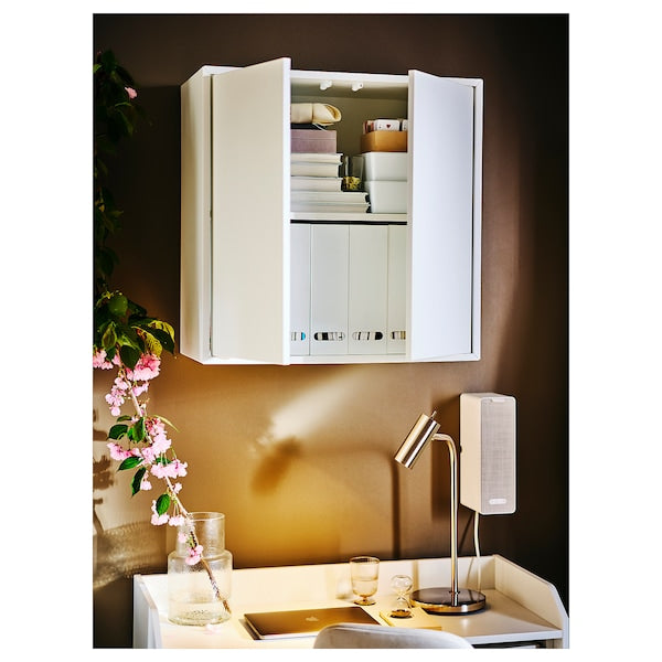 EKET - Cabinet w 2 doors and 1 shelf, white, 70x35x70 cm