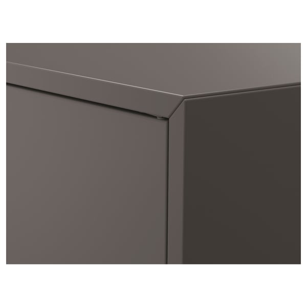 EKET cabinet w 2 doors and 1 shelf, dark grey, 70x35x70 cm