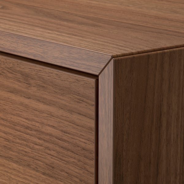 EKET - Cabinet with 2 drawers, brown/walnut effect, 70x35x35 cm