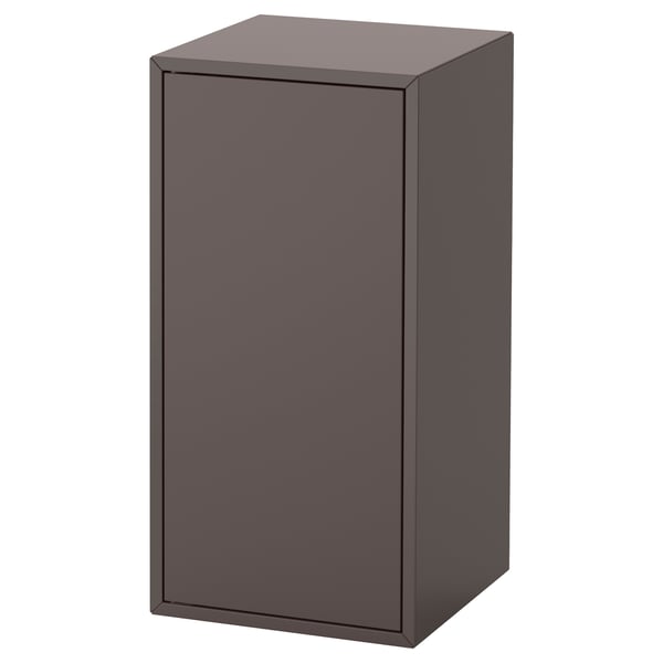 EKET cabinet w door and 1 shelf, dark grey, 35x35x70 cm