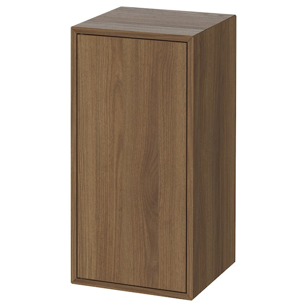 EKET - Cabinet w door and 1 shelf, brown/walnut effect, 35x35x70 cm