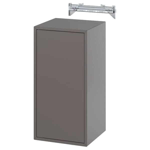 EKET wall cb w 1 shlf/door, dark grey, 35x35x70 cm