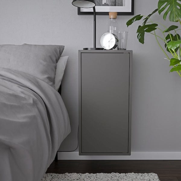 Ikea EKET - Wall cabinet 1 shelf/door, dark grey,35x35x70 cm