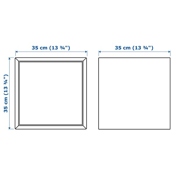 EKET - Wall cb with 1 door, walnut effect, 35x35x35 cm