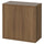 EKET - Wall cb with 2 doors, walnut effect, 70x35x70 cm