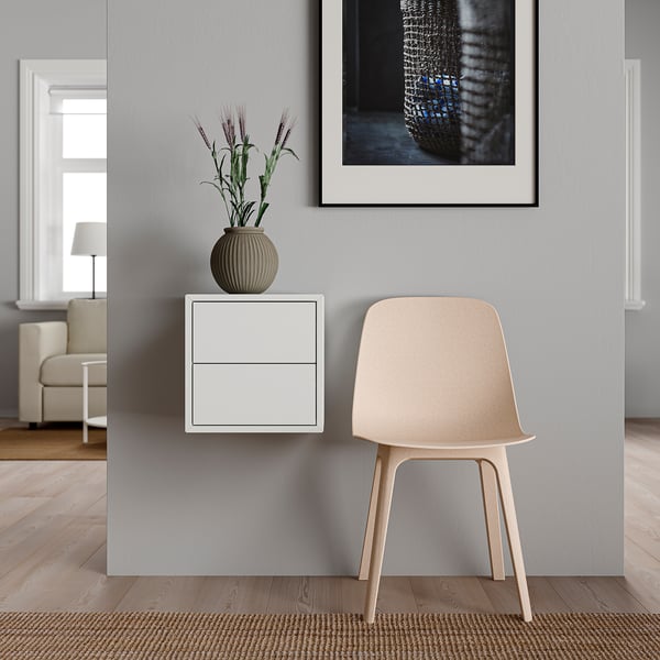 EKET wall cabinet with 2 drawers, white, 35x35x35 cm