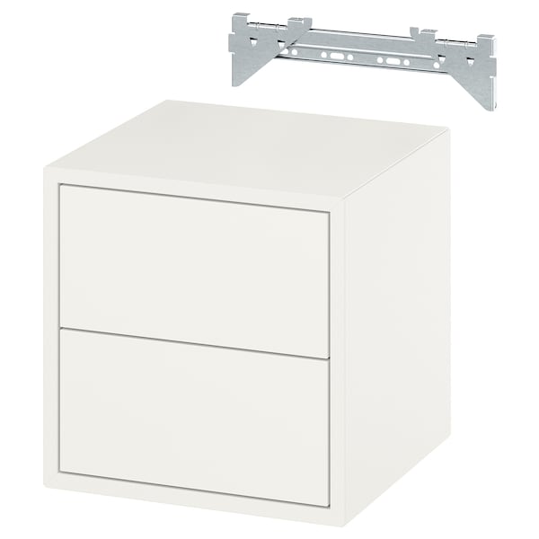 Ikea EKET - Wall cabinet with 2 drawers, white, 35x35x35 cm