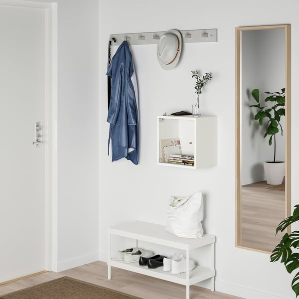 EKET wall cabinet with glass door, white, 35x25x35 cm