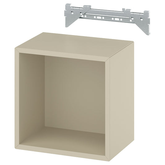 EKET wall-mounted shelving unit, beige, 35x35x25 cm