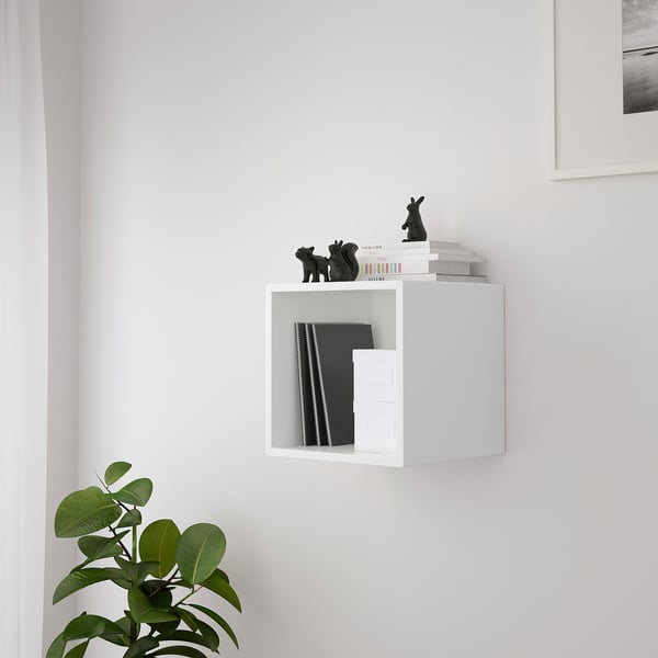 EKET wall-mounted shelving unit, white, 35x35x35 cm