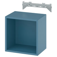 EKET wall-mounted shelving unit, dark grey-blue, 35x25x35 cm