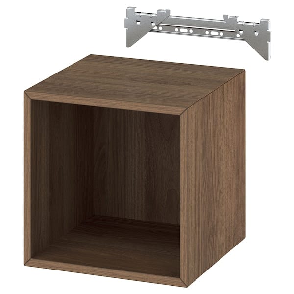 Ikea EKET - Wall-mounted shelving unit, walnut effect, 35x35x35 cm
