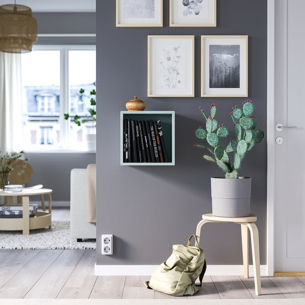 EKET - EKET Wall-mounted shelving unit, light grey-blue, 35x25x35 cm