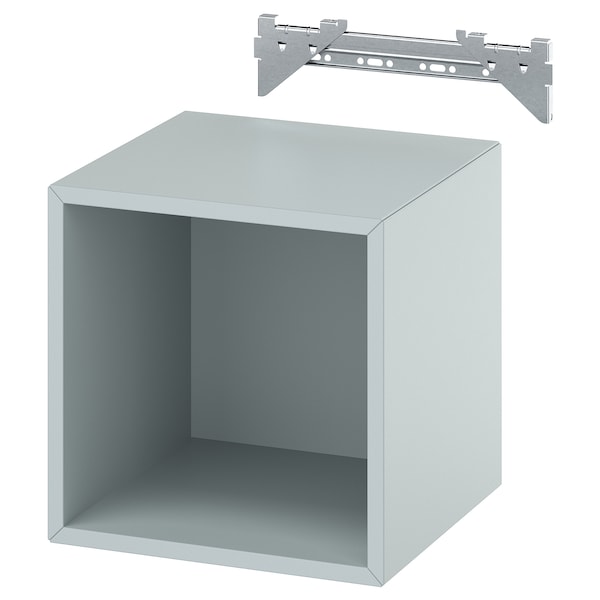 EKET - Wall-mounted shelving unit, light grey-blue, 35x35x35 cm