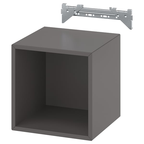 EKET wall-mounted shelving unit, dark grey, 35x35x35 cm