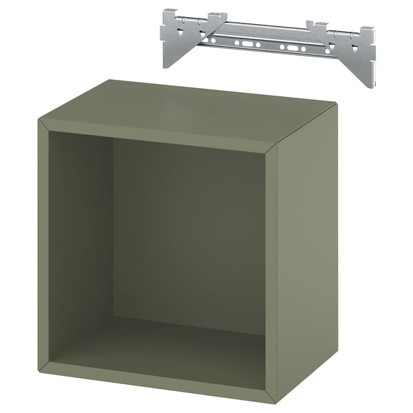 EKET - EKET Wall-mounted shelving unit, grey-green, 35x25x35 cm