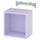 EKET wall-mounted shelving unit, pale lilac, 35x35x25 cm