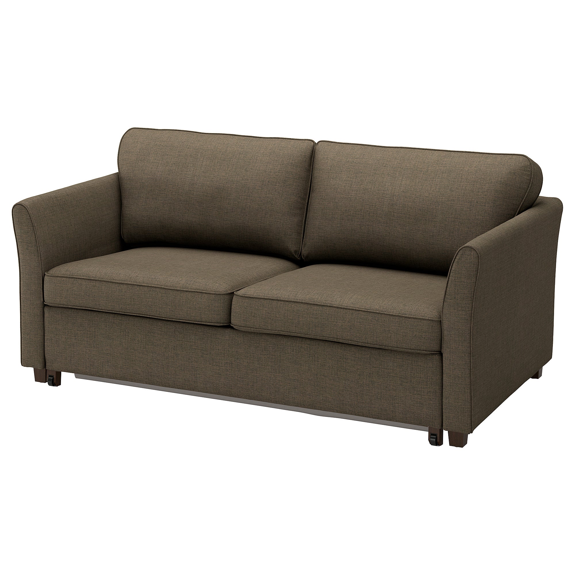 EKHOLMA cover for 2-seat sofa-bed, Kilanda grey-brown