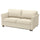 EKHOLMA cover for 2-seat sofa-bed, Kilanda light beige