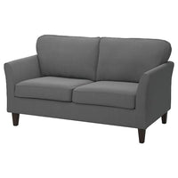 EKHOLMA 2-seat sofa, Hakebo dark grey, 167 cm