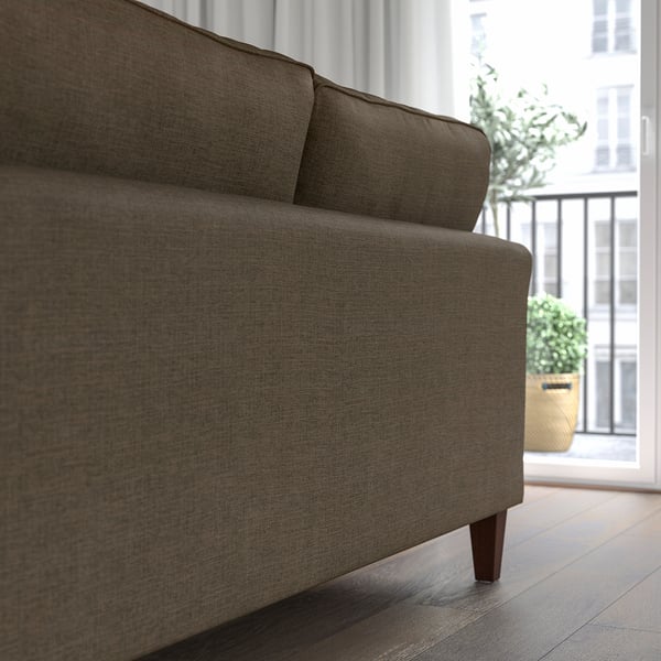 EKHOLMA 2-seat sofa, Kilanda grey-brown, 167x94x85 cm