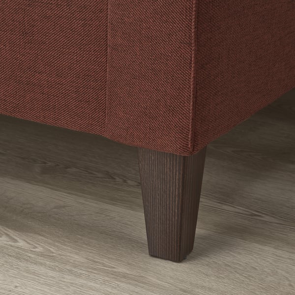 EKHOLMA 2-seat sofa, Kilanda brown-red, 167x94x85 cm