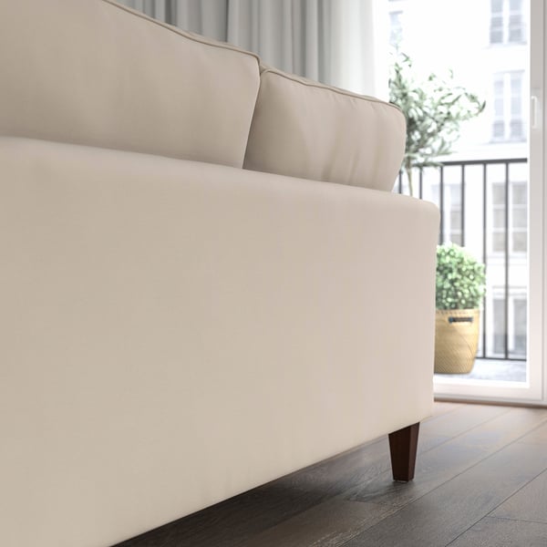 EKHOLMA 3-seat sofa, Hakebo beige, 207 cm