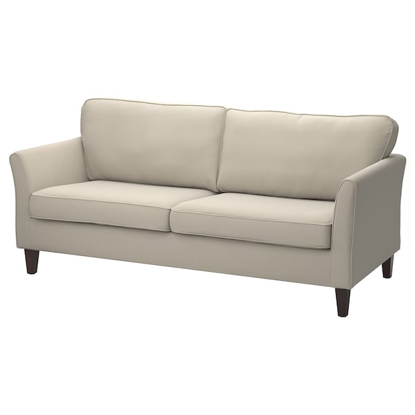 EKHOLMA - 3-seater sofa, Hakebo beige