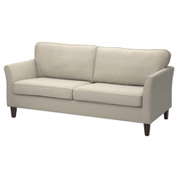 EKHOLMA 3-seat sofa, Hakebo beige, 207 cm