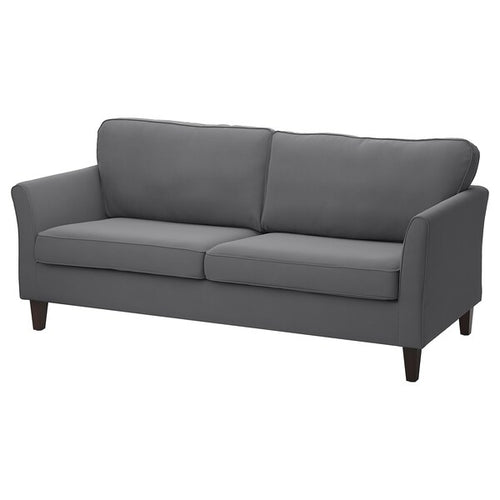 EKHOLMA - 3-seater sofa, Hakebo dark gray