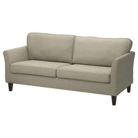 EKHOLMA 3-seat sofa, Hemmesta grey-beige, 207 cm