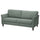 EKHOLMA 3-seat sofa, Hemmesta grey-green, 207x94x85 cm