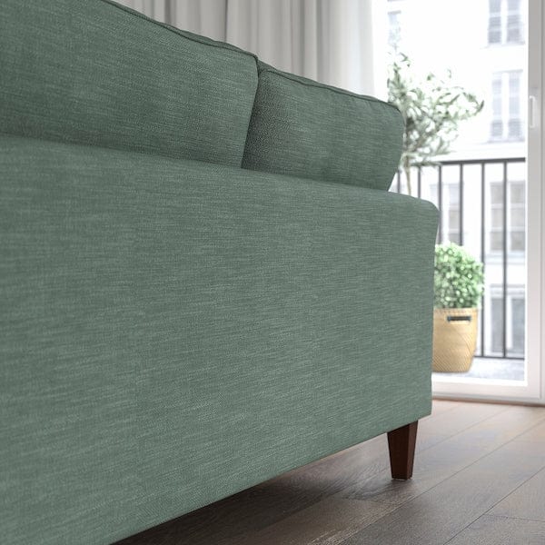 Ikea EKHOLMA - 3-seater sofa, Hemmesta gray-green