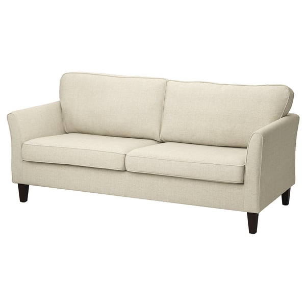EKHOLMA 3-seat sofa, Kilanda light beige, 207x94x85 cm