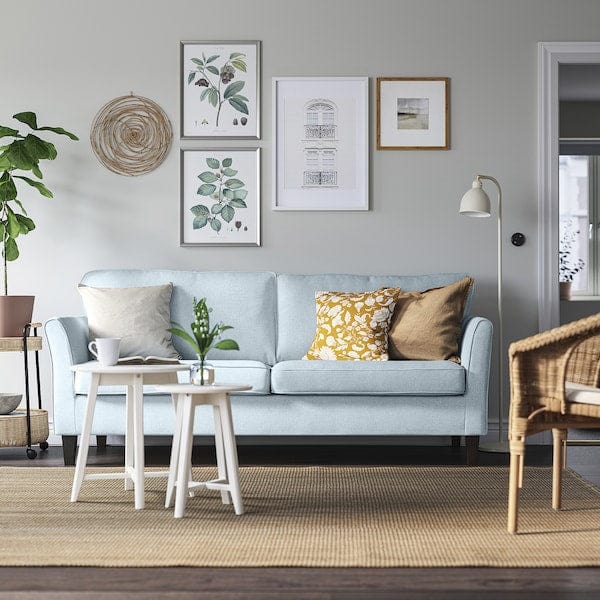 Ikea EKHOLMA - 3-seater sofa, Kilanda pale blue