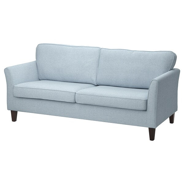 EKHOLMA - 3-seater sofa, Kilanda pale blue