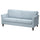 EKHOLMA - 3-seater sofa, Kilanda pale blue