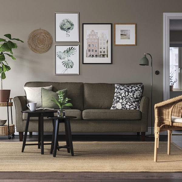 Ikea EKHOLMA - 3-seater sofa, Kilanda grey-brown