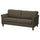 EKHOLMA 3-seat sofa, Kilanda grey-brown, 207x94x85 cm